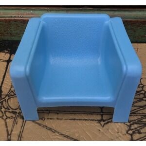 Blue VTG 1973 Mattel Barbie Sitting Chair 7825-0120 Modern Furniture